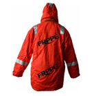 Red Anti static FR Flame Resistant Winter Jackets With Reflective Tape