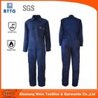 Navy Blue Inherent Fr Clothing / Aramid Permanent Flame Resistant Work Clothes With Reflective Trim