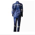 Navy Blue Cotton Flame Resistant Suit For Welding Industry