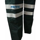 Cotton Navy Blue Fr Coveralls With Reflective Tape / Flame Resistant Workwear