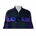 Cotton/Nylon Two Tone Blue Purple Fr Coveralls 220gsm For Oil Gas Industry