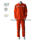 Orange 100 Cotton EN14116 EN11612 Fire Retardant Suit
