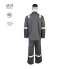 Grey Antistatic Workwears FR Fireproof Suits Oil Gas Industry