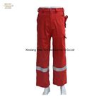 EN11611 310gsm Fire Resistant Pants FR Cotton Pants With Reflective Tapes