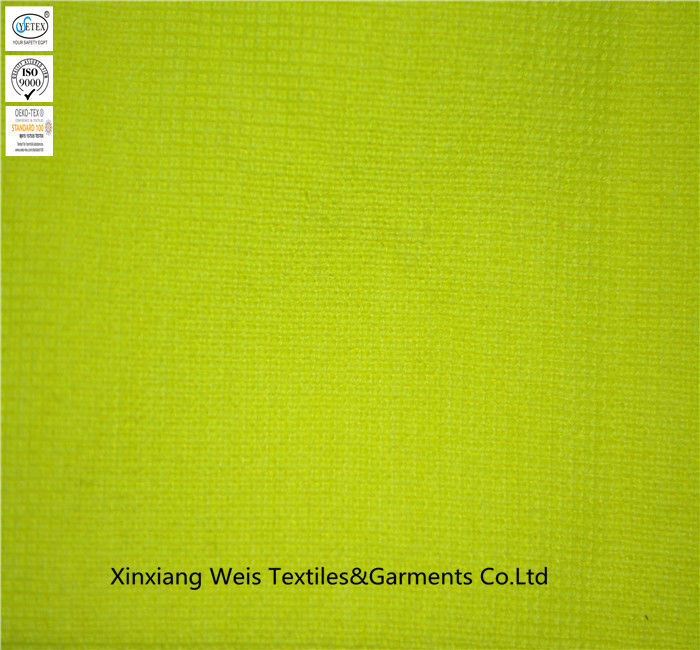 Fluorescent Knitted Single Jersey High Visibility Fabric Inherent Fr Cloth