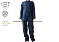 Navy Blue Frc Insulated Coveralls / Man Woman Flame Retardant Workwear