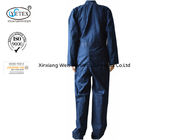 Navy Blue Frc Insulated Coveralls / Man Woman Flame Retardant Workwear