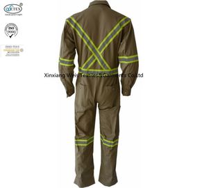 Green High Visibility Fr Reflective Coveralls Anti Arc Flash En11612