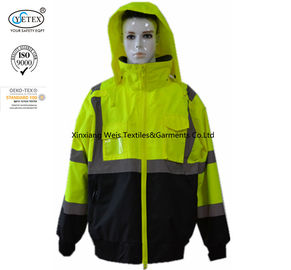 High Visibility Water Proof Frc Rain Jacket / Fire Retardant Fleece Jacket