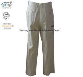 Cotton Safety Workwear Fire Resistant Pants Arch Flash Protective EN11612