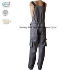 Breathable Khaki Fr Bib Overall / Fr Rated Bib Overalls Safety Flash Protective