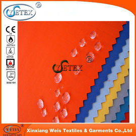 CVC Cotton Polyester Water Oil Retardant Fabric / Flame Resistant Textiles