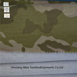 Camouflage Printed Knitted Interlock Flame Retardant Fabric