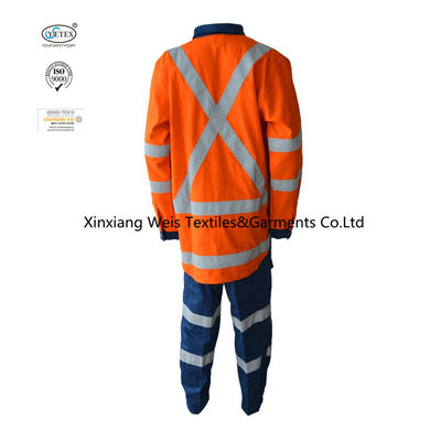 High Visibility Cotton Spring Autumn Fire Retardant Suit