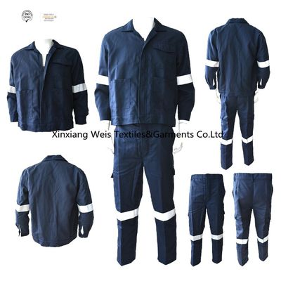 Navy Blue Modacrylic Cotton / Nomex 3A Inherent FR Clothing