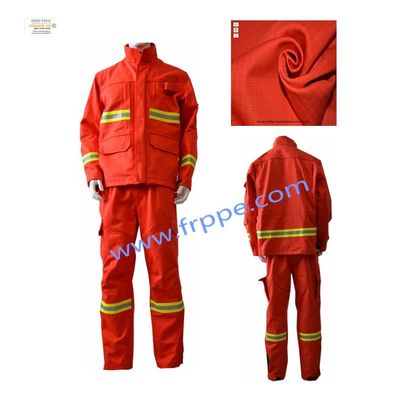 Rip Stop Insulated Double Layers Protection 320gsm Fire Retardant Suit