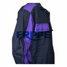 Cotton/Nylon Two Tone Blue Purple Fr Coveralls 220gsm For Oil Gas Industry