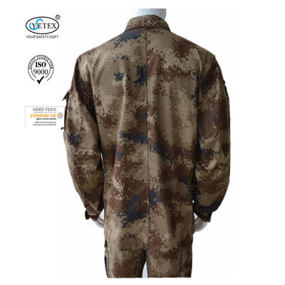 Cotton Camouflage Soldiers Training 280gsm Flame Retardant Suit