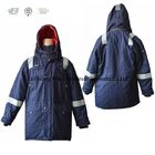 Hooded Fire Resistant Winter Coat With Reflective Tape