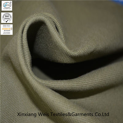 Green Waterproof EN11612 Flame Retardant Canvas Fabric