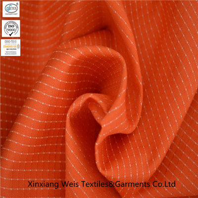 Orange NFPA2112 Nylon Blend 300gsm Cotton Ripstop Fabric