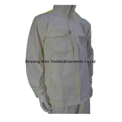 White High Vis Yellow Two Tone Fire Retardant Suit EN11612 Standard