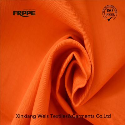 Orange 92% Cotton 8% Polyester CVC Forest 300gsm Fire Resistant Fabric