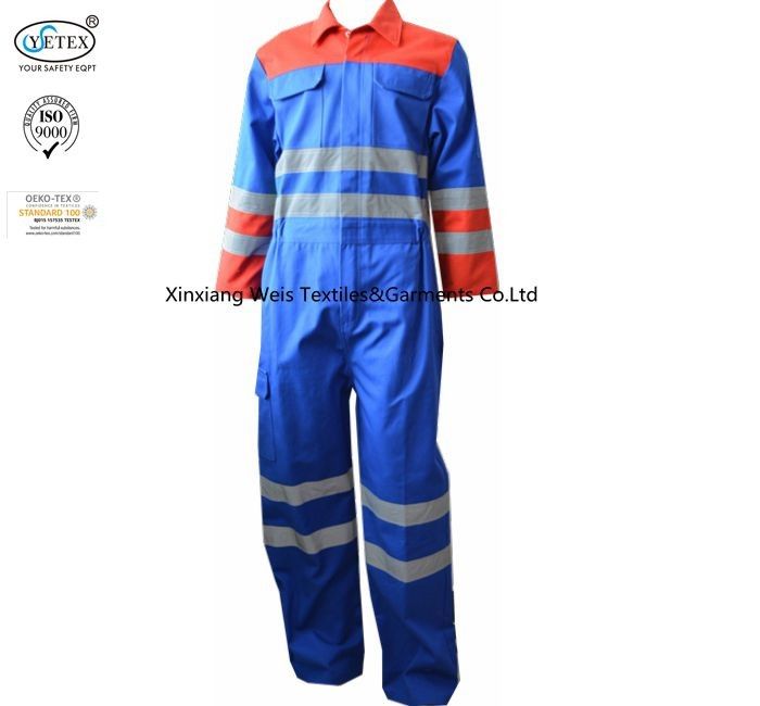 Multi Color Royal Blue Fr Reflective Coveralls With Reflective Tape Industrial