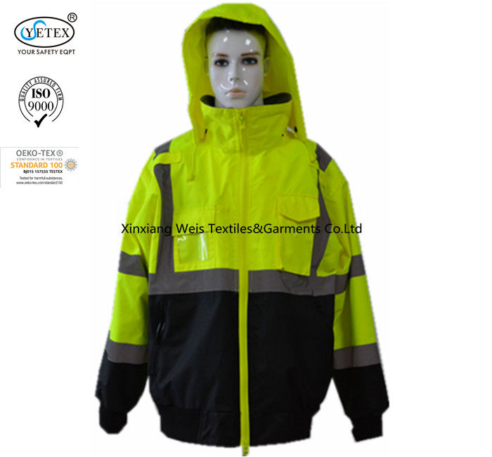 High Visibility Water Proof Frc Rain Jacket / Fire Retardant Fleece Jacket