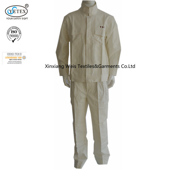 Canvas Cotton Fire Resistant Suit High Rated Arc Flash Protective Working