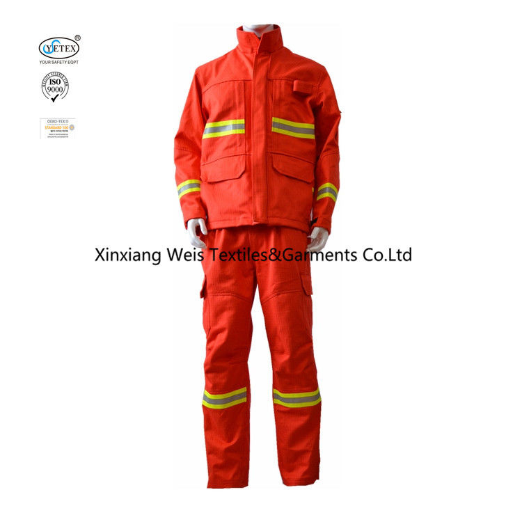 Rip Stop Insulated Double Layers Protection 320gsm Fire Retardant Suit